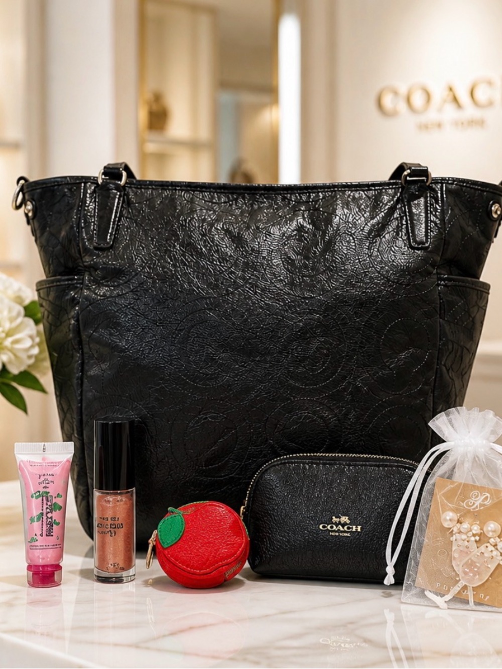 Coach Tote Bag - Classic Everyday Carry all & cosmetic bag, and accessories